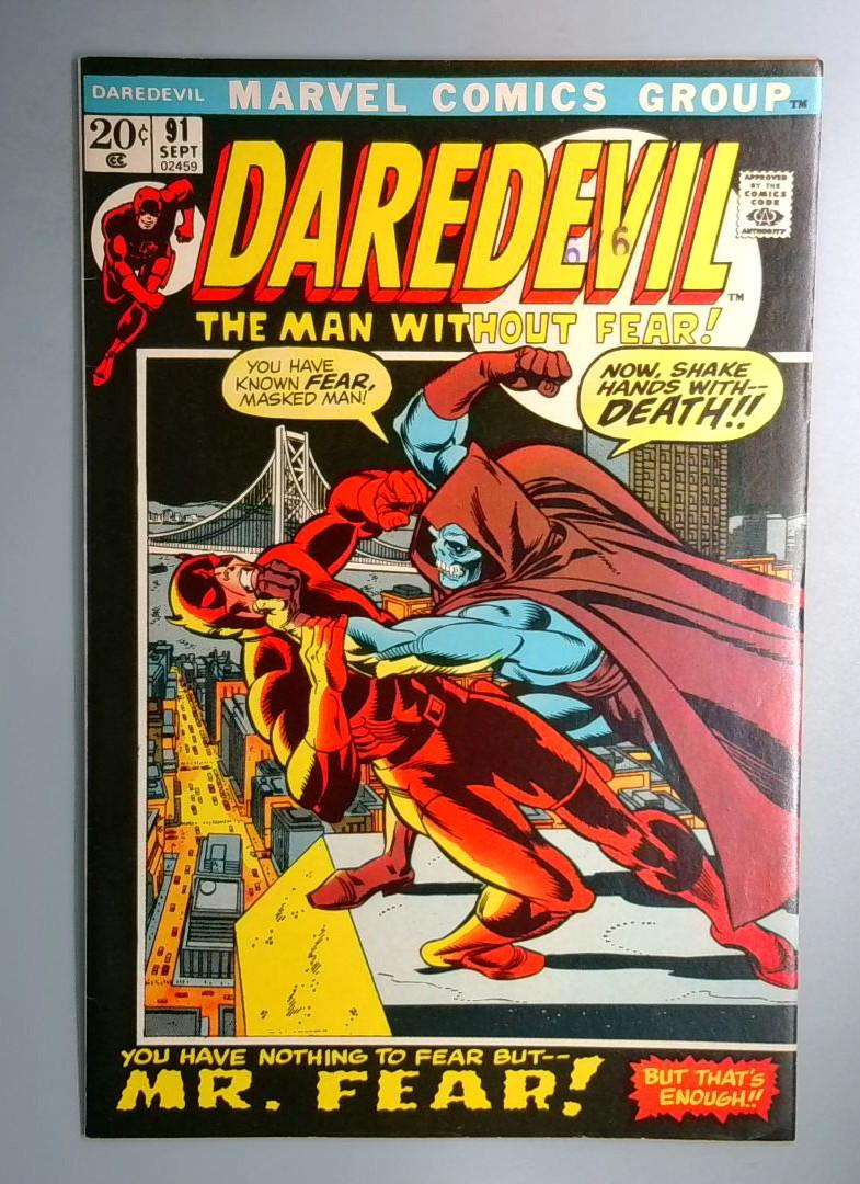 Daredevil #91 VF 1st Appearance of 3rd Mr. Fear Marvel 1972