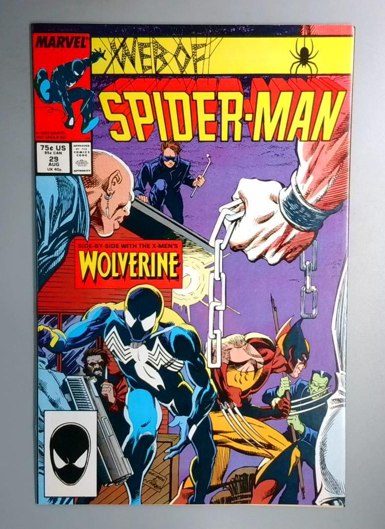 Web of Spider-Man #29 VF/NM Wolverine Marvel 1987