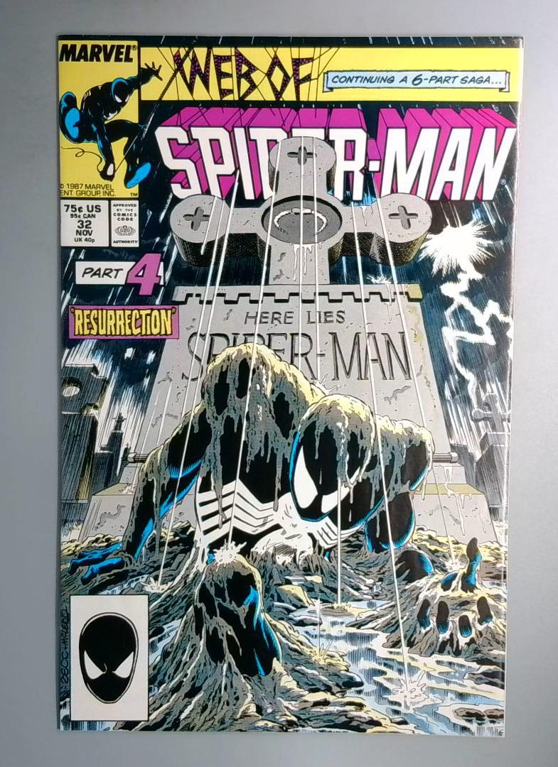 Web of Spider-Man #32 VF Kravens Last Hunt Part 4 Marvel 1987