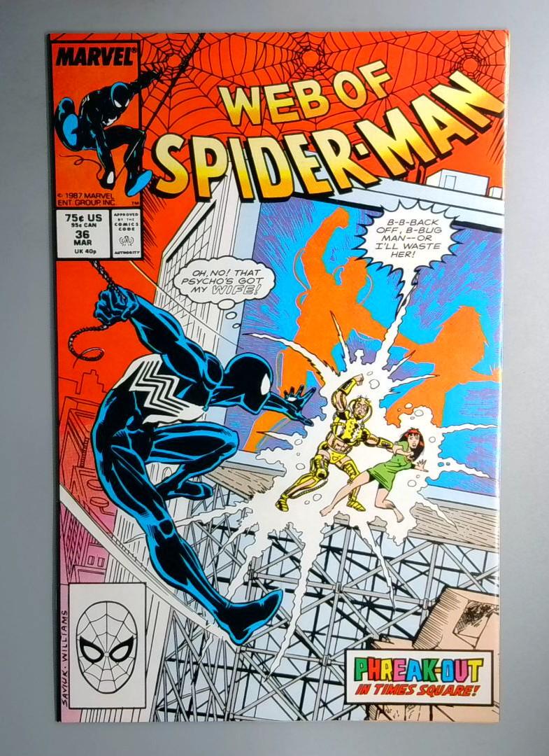 Web of Spider-Man #36 1st Appearance of Tombstone Marvel 1986