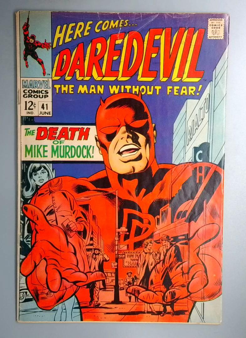 Daredevil #41 (Tape inside, Bottom Staple Detached) Marvel 1968