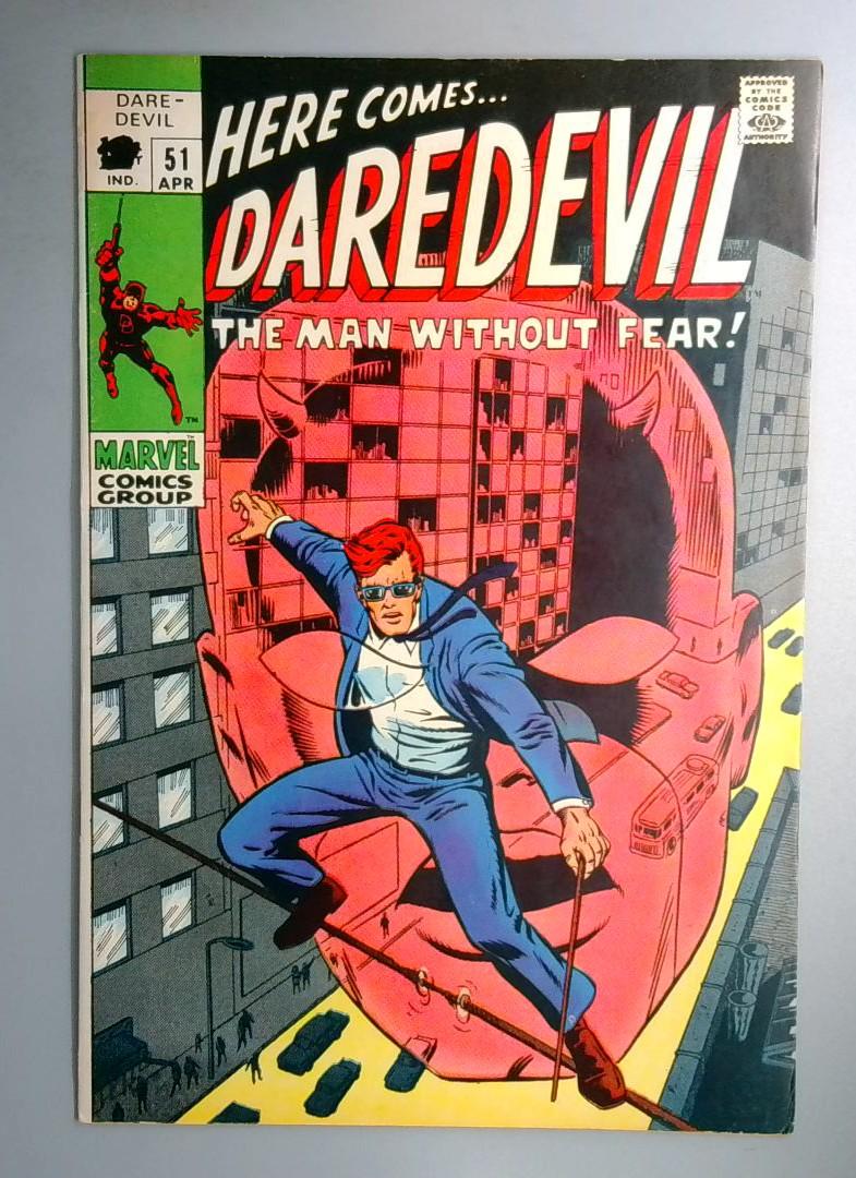 Daredevil #51 VF- Starr Saxon Appearance Marvel 1969
