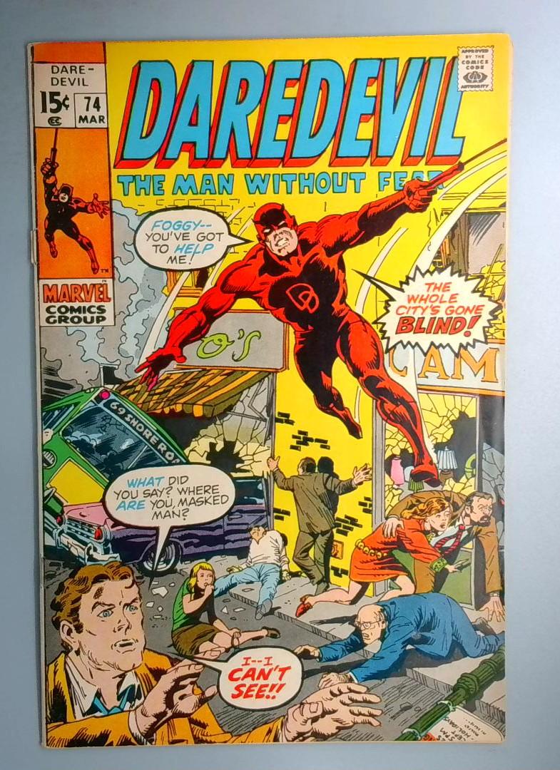Daredevil #74 Top Staple Detached Marvel 1971