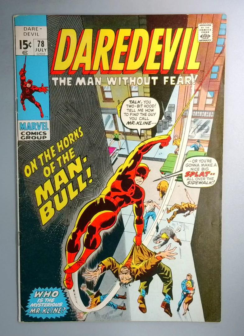 Daredevil #78 FN/VF 1st Appearance of Man-Bull Marvel 1971