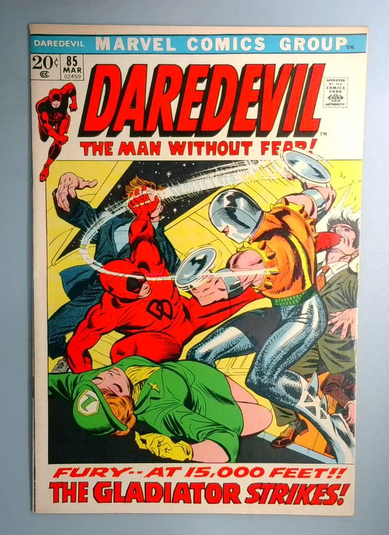 Daredevil #85 VF/NM Gladiator, Black Widow Marvel 1972