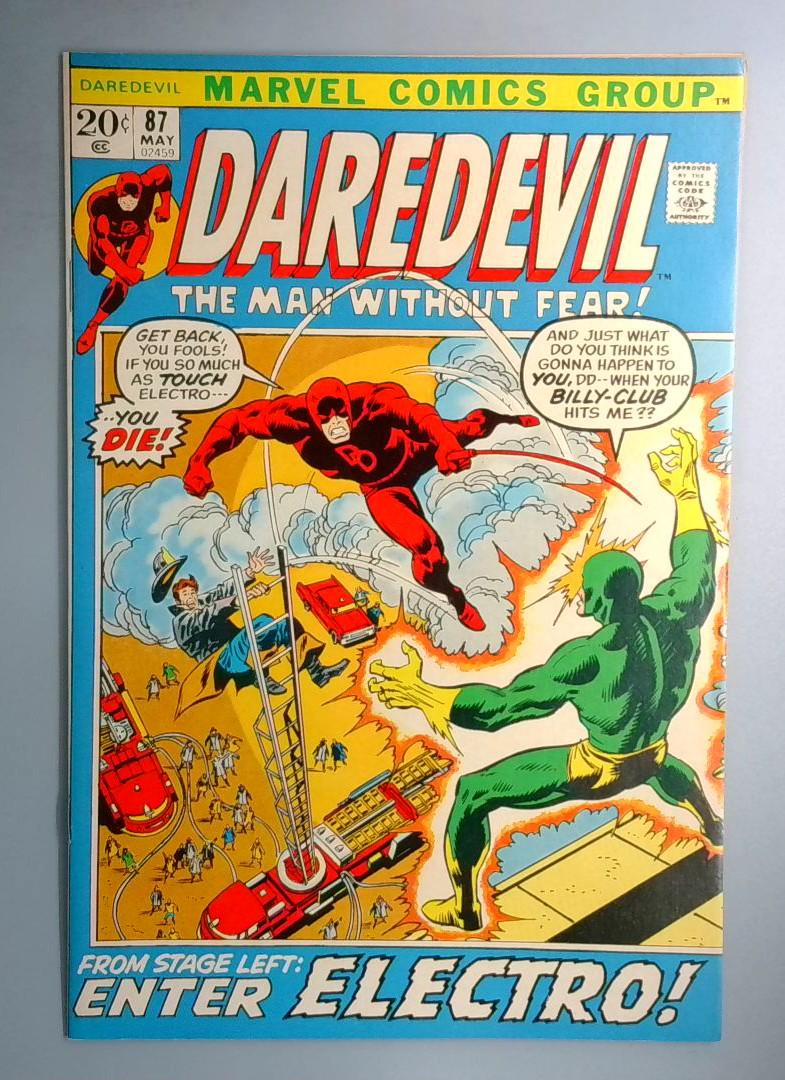 Daredevil #87 NM- Electro & Black Widow Marvel 1972