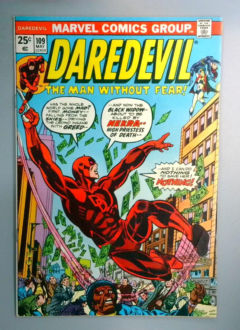 Daredevil #109 VF/NM 2nd Nekra Appearance, Marvel 1974