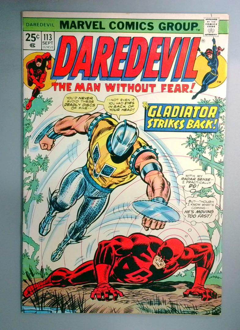 Daredevil #113 VF Gladiator, Lilith MVS Marvel Comics 1974