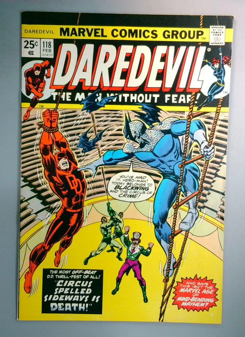 Daredevil #118 VF 🔑 1st Appearance Of Blackwing, Marvel Comics 1975