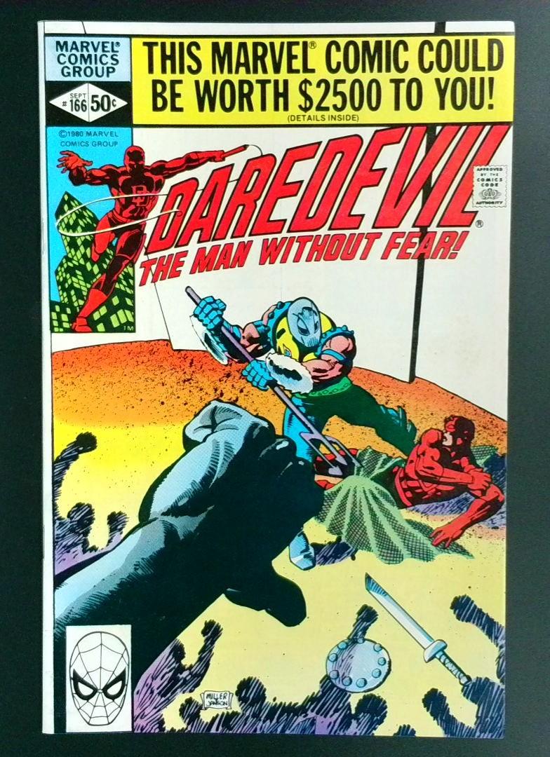 Daredevil #166 VF 1st Appearance of Pork Chop Peterson Marvel 1980