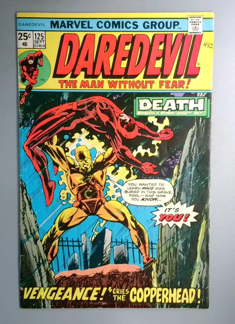 Daredevil #125 Death of Copperhead Marvel 1975