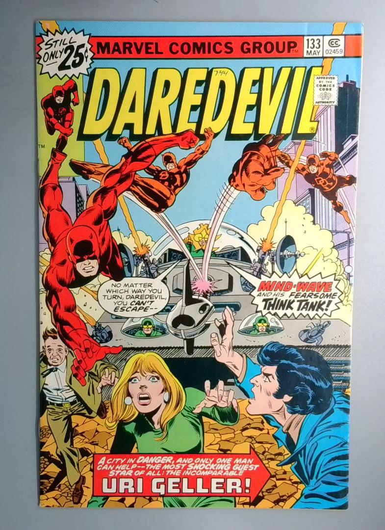 Daredevil #133 VF- 1st Appearance of Mind-Wave Erik Gelden Marvel 1976