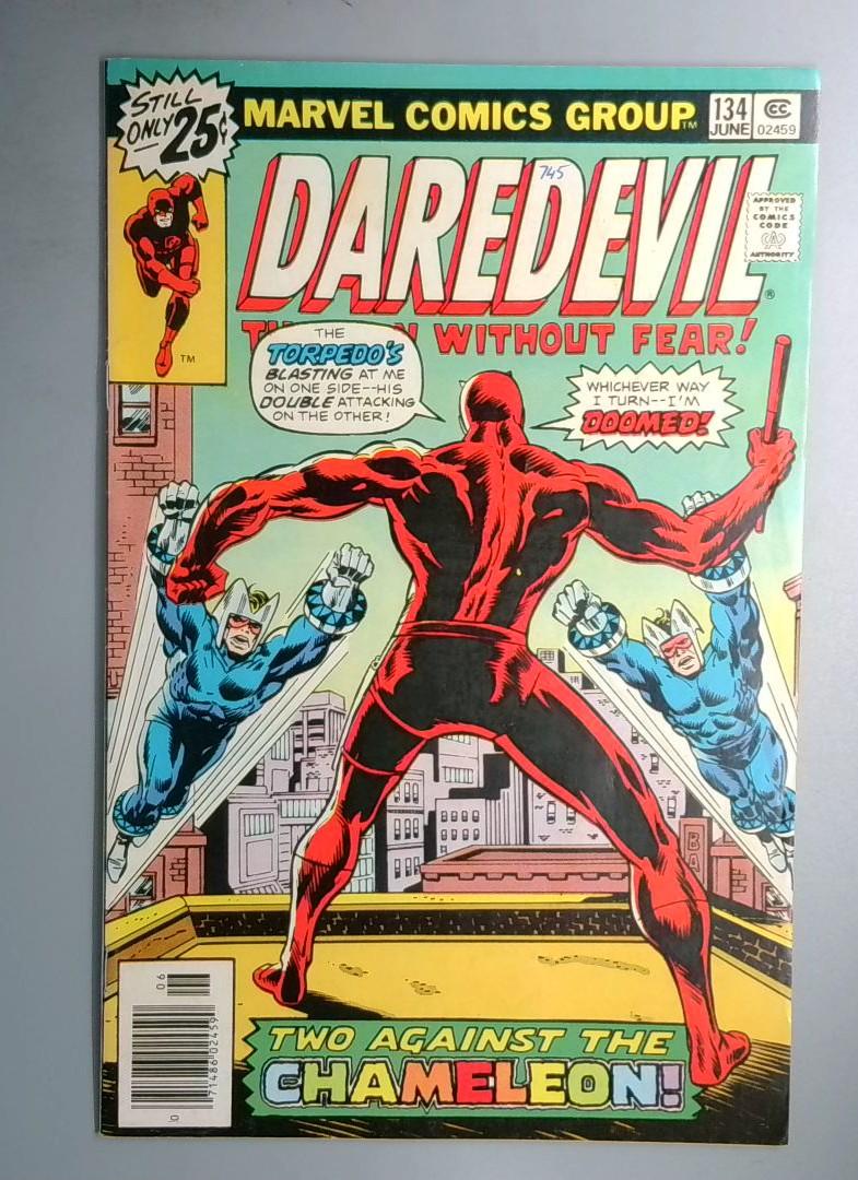 Daredevil #134 FN+ Chameleon Appearance Marvel 1976