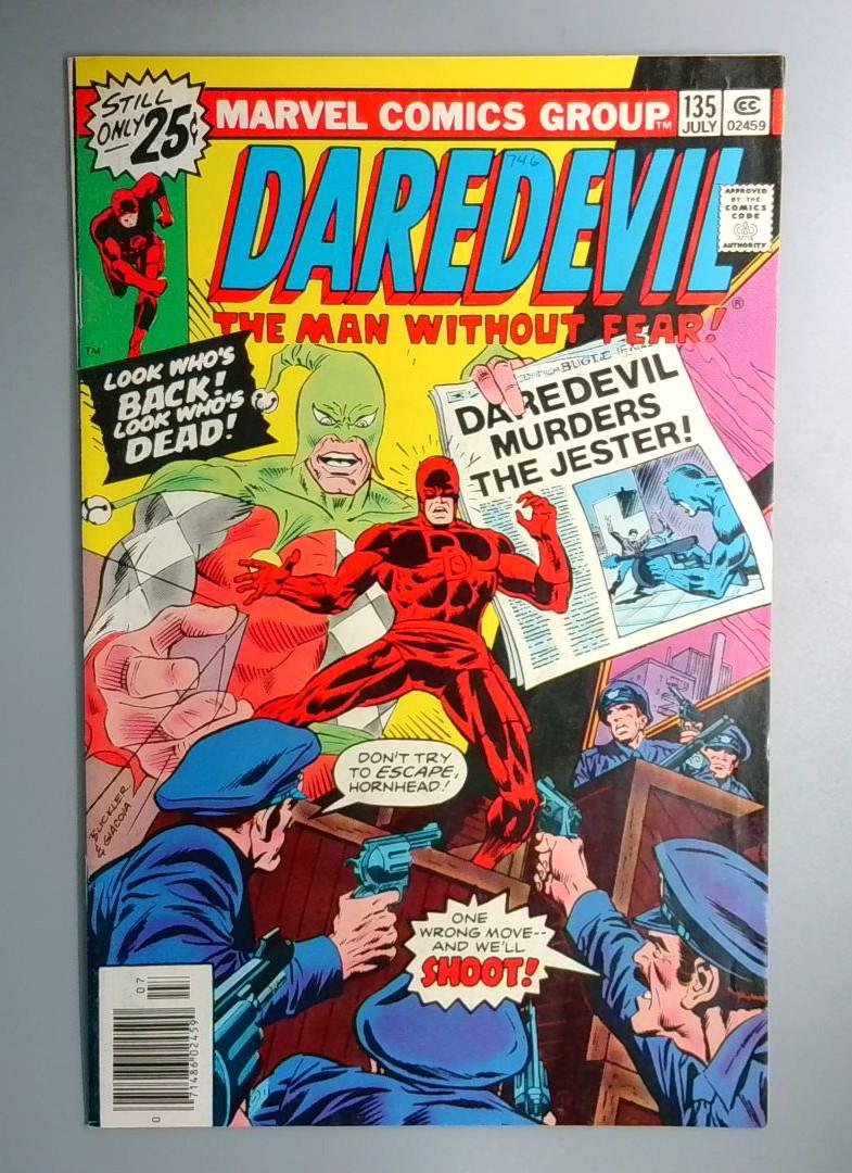 Daredevil #135 Jester Appearance Marvel 1976