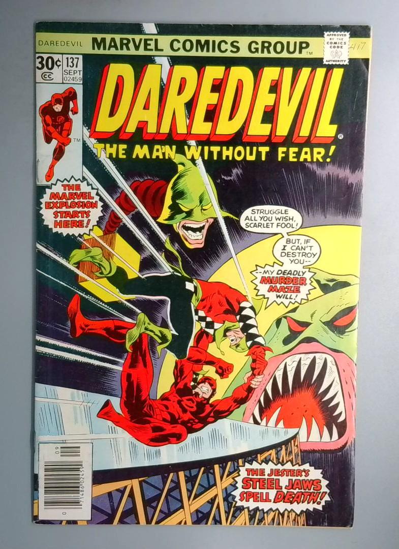 Daredevil #137 Jester Appearance Marvel 1976