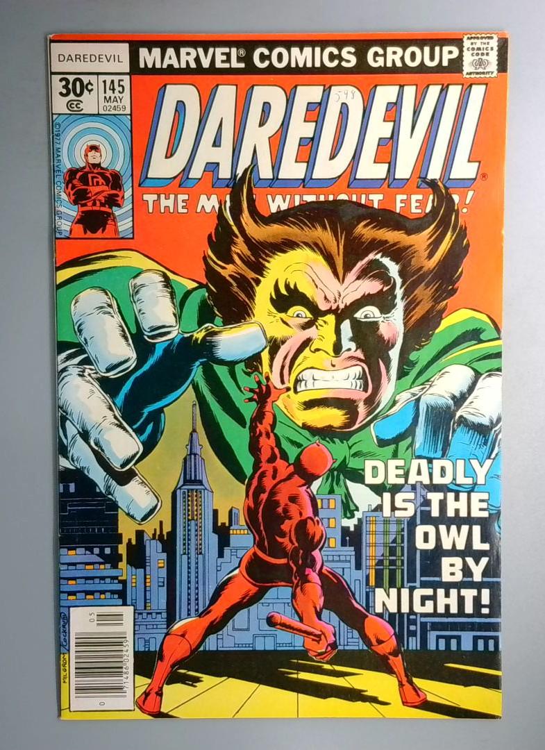 Daredevil #145 Owl Gains Upgraded Powers Marvel 1977