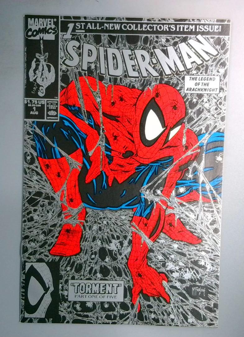 Spider-Man #1 NM- Silver Cover Direct Edition Marvel 1990