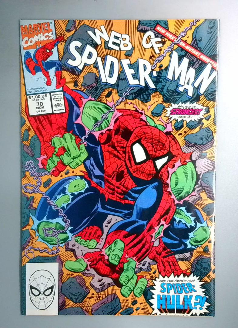Web of Spider-Man #70 1st Spider-Hulk Direct Edition Marvel 1990 Copy2