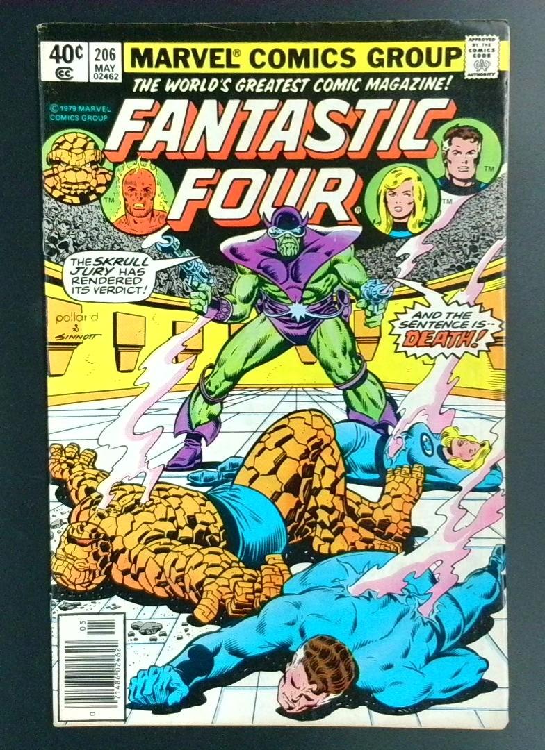 Fantastic Four #206 Newsstand Marvel 1979
