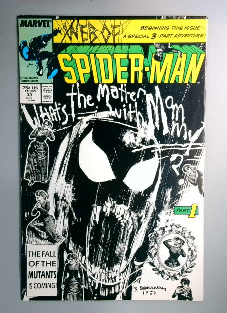 Web of Spider-Man #33 1st Appearance of Brainstorm Marvel 1987