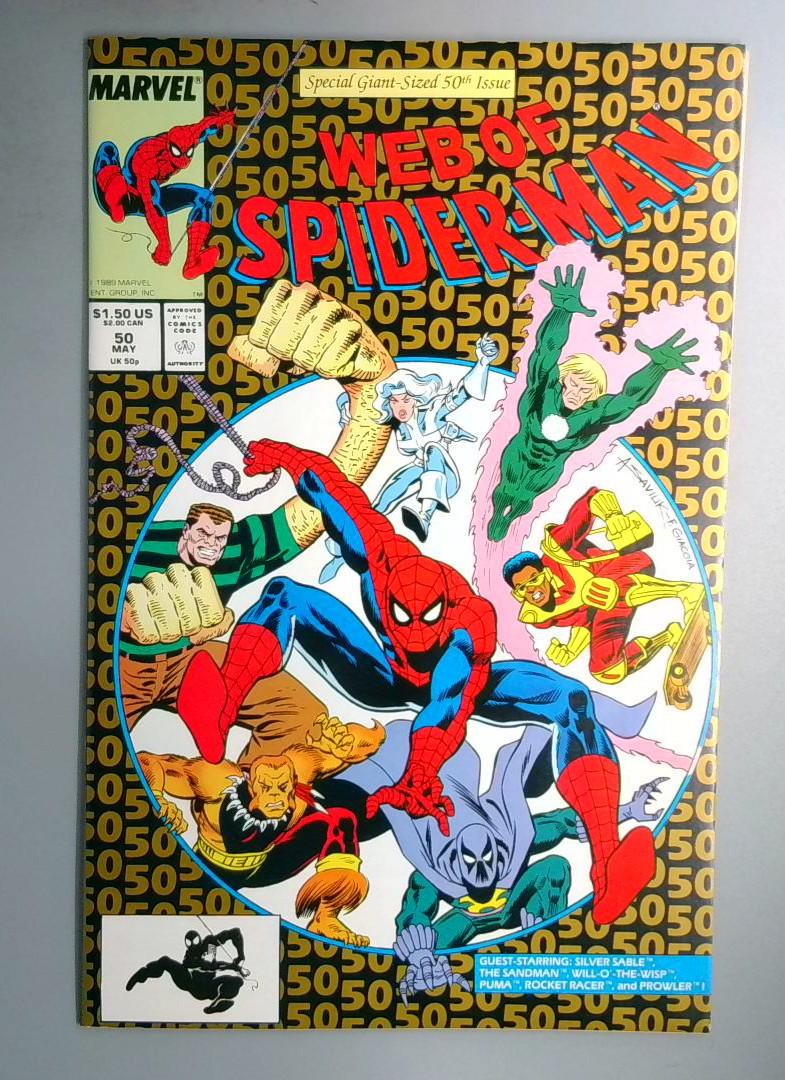 Web of Spider-Man #50 NM Direct Edition Marvel 1989