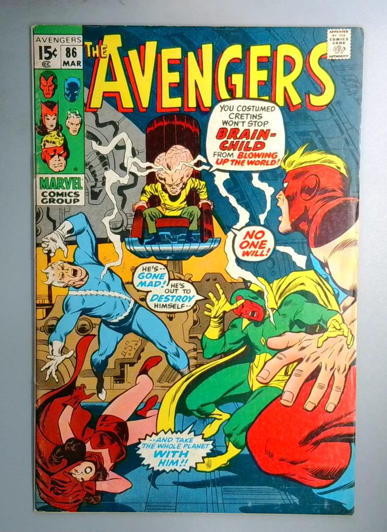 Avengers #86 FN/VF 2nd Squadron Supreme Marvel 1971