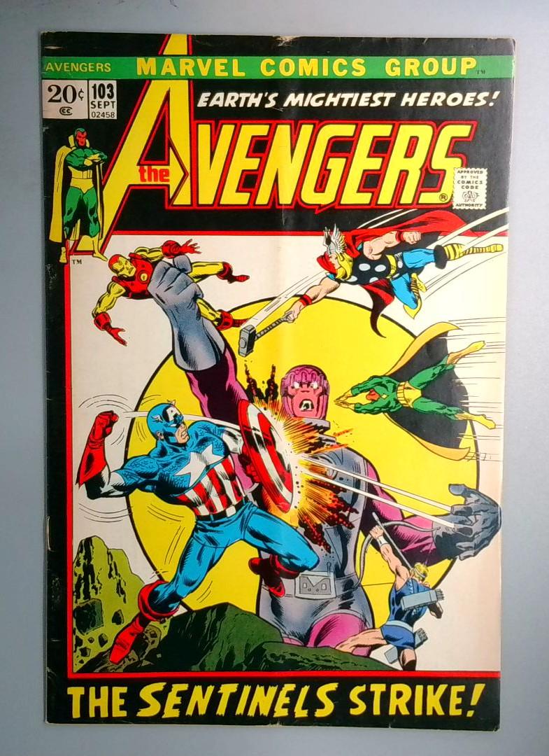 Avengers #103 Sentinels Appearance Marvel 1972