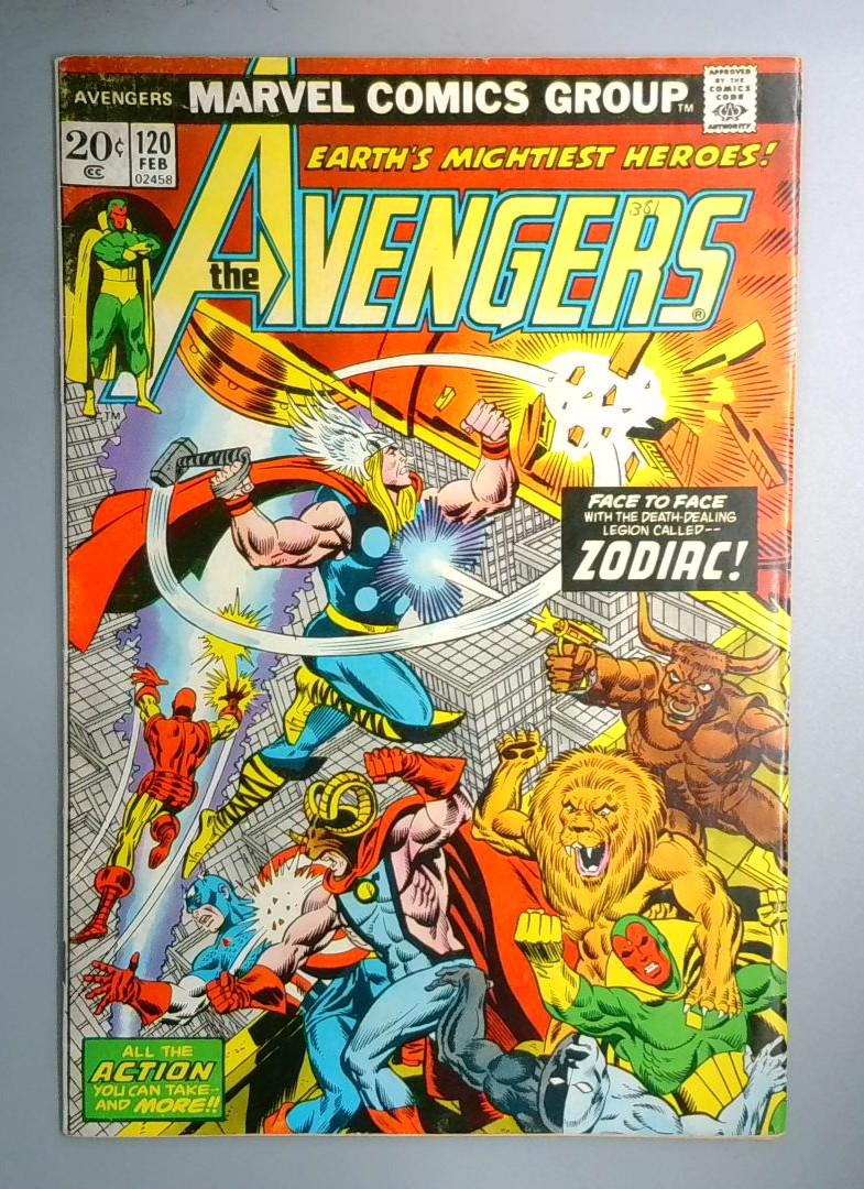 Avengers #120 FN Zodiac Appearance Marvel 1974