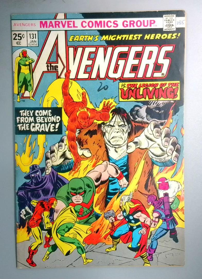 Avengers #131 1st Legion of the Unliving NO MVS Marvel 1975