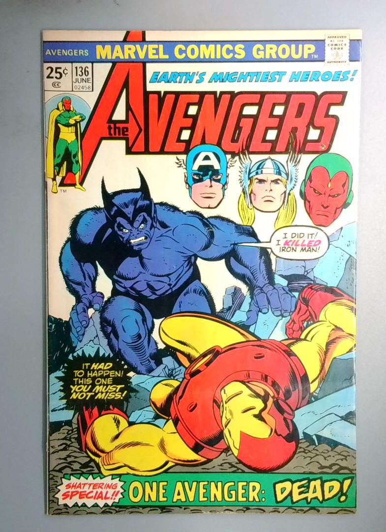Avengers #136 Marvel 1975