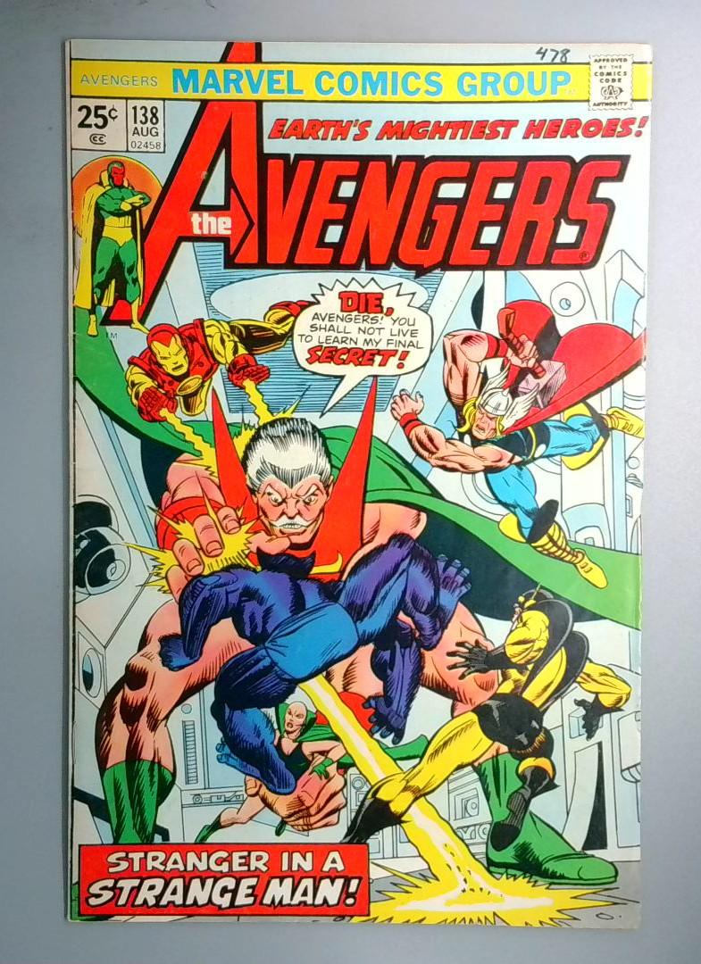 Avengers #138 Stranger Appearance Marvel 1975