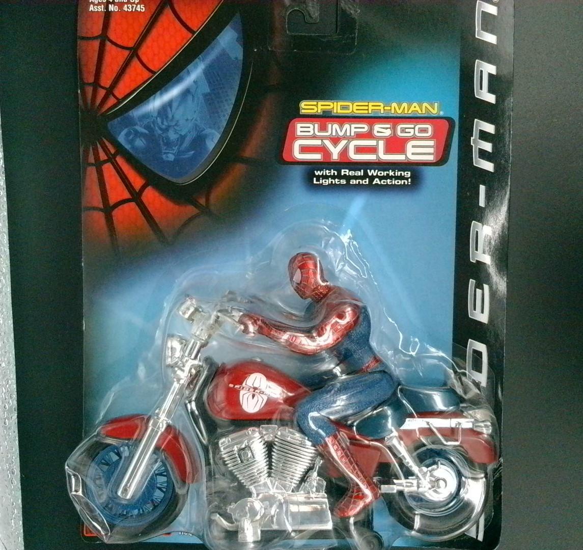 Spider-Man Bump N Go Cycle Toy Biz 2002 BJT1
