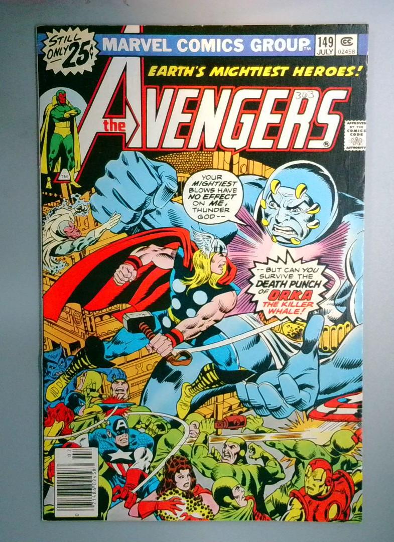 Avengers #149 VF- Orka Appearance Marvel 1976
