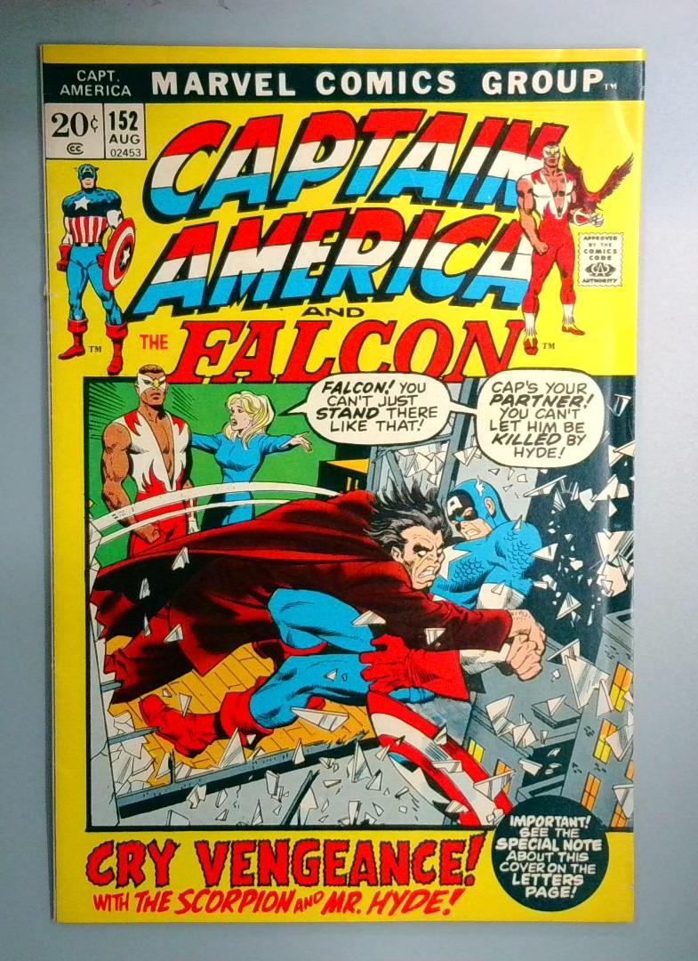Captain America #152 VG/FN 1st Appearance of Boss Morgan Marvel 1972