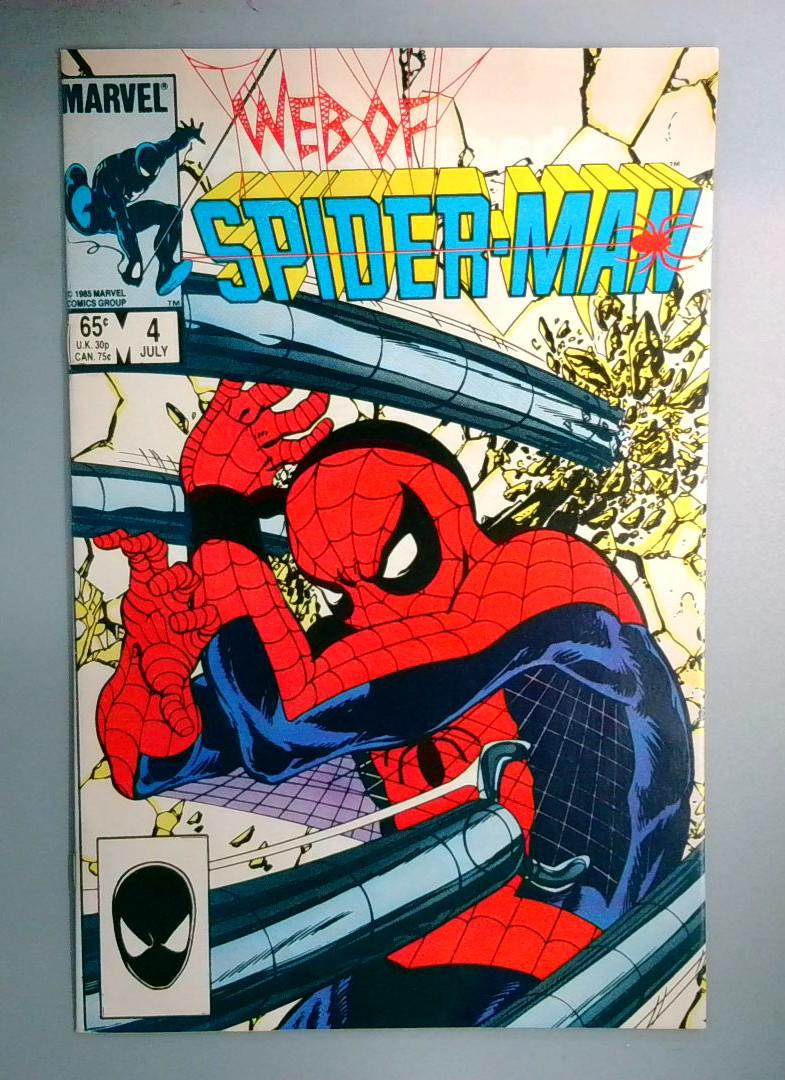 Web of Spider-Man #4 VF Doctor Octopus Appearance Marvel 1985