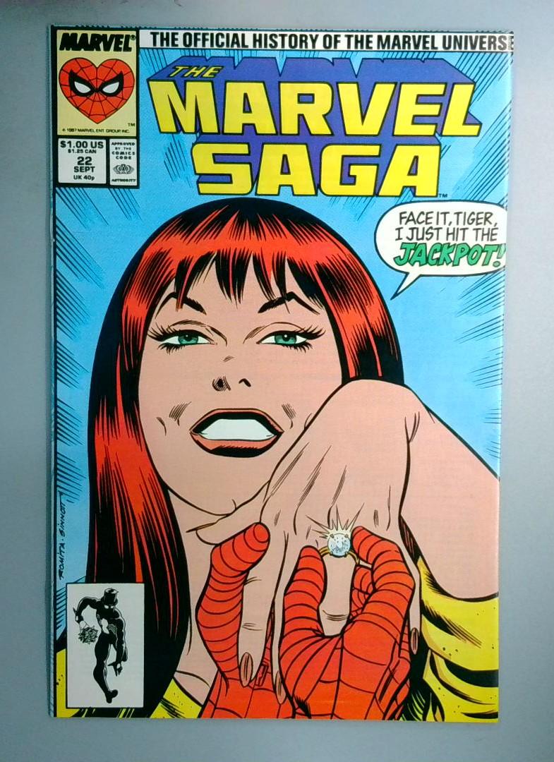 Marvel Saga #22 NM- Mary Jane Wedding Issue Marvel 1987