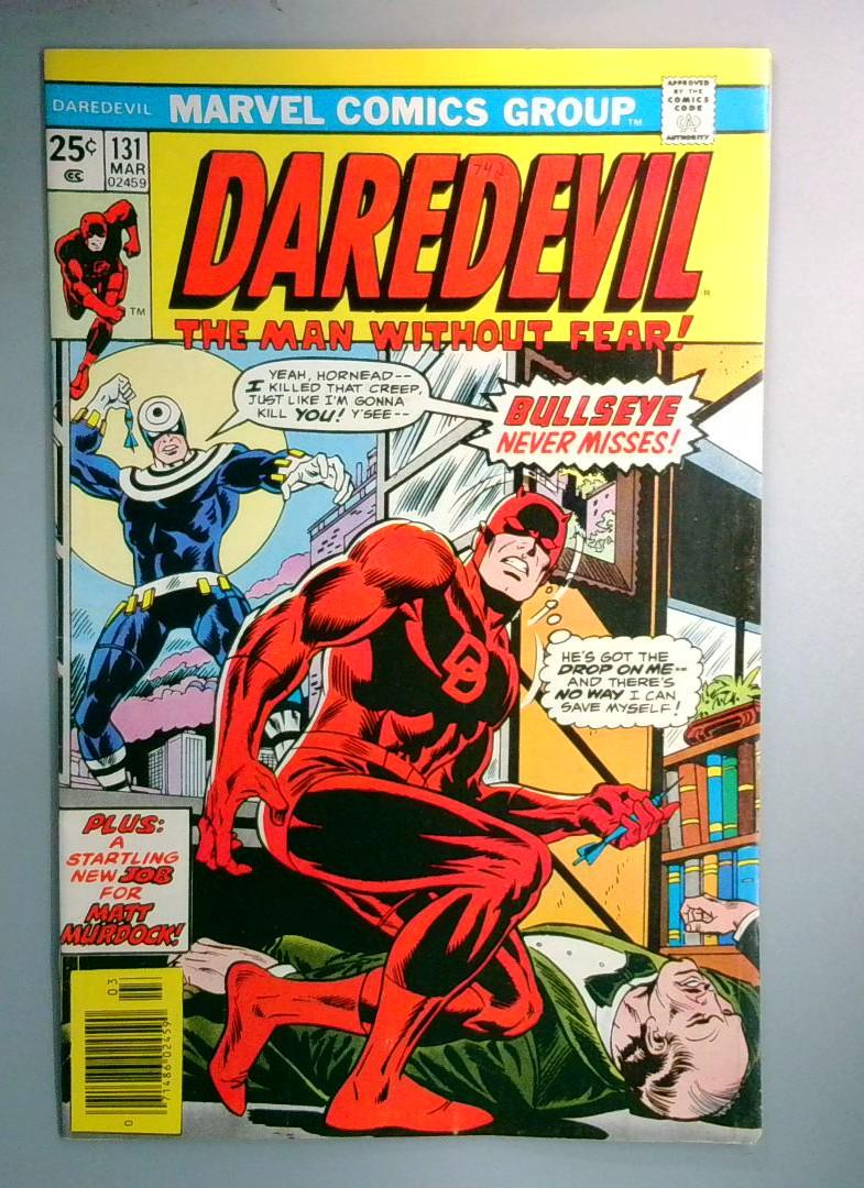 Daredevil #131 FN/VF 1st Bullseye, No MVS Marvel Comics 1976