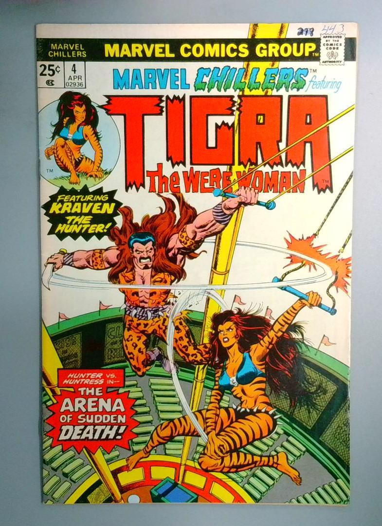 Marvel Chillers #4 FN Kraven Marvel 1976