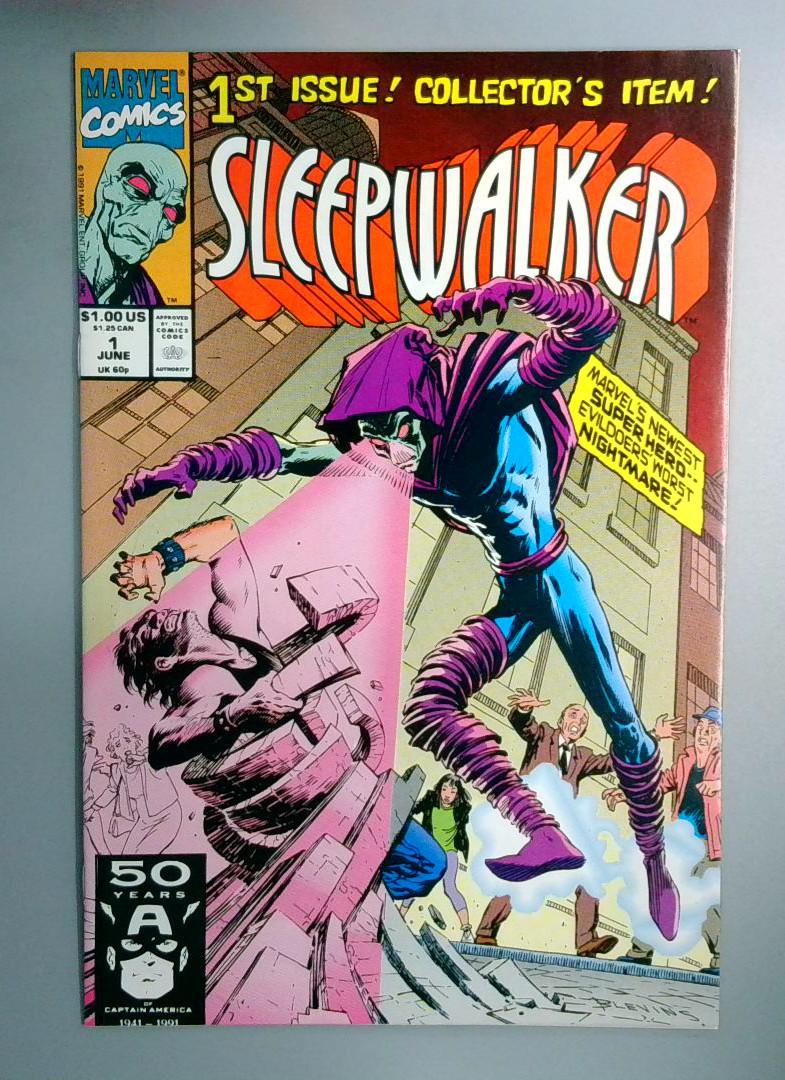 Sleepwalker #1 VF/NM 1st Sleepwalker Nolan Ryan Insert Marvel 1991