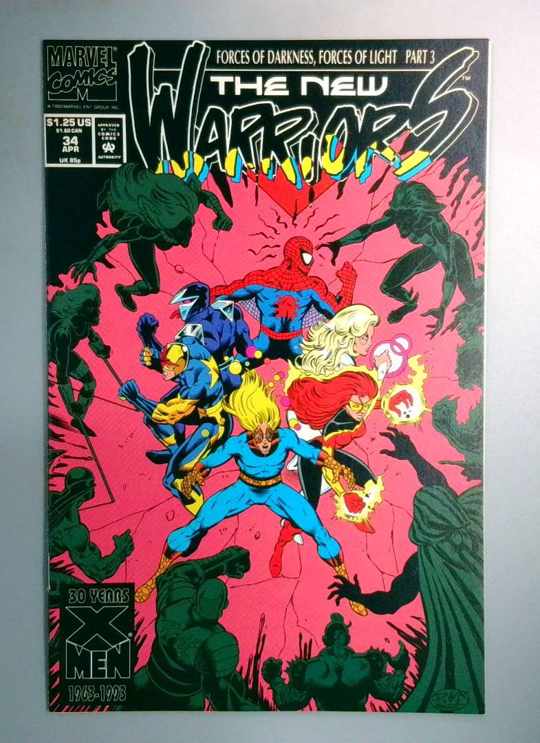 New Warriors #34 NM Marvel 1993