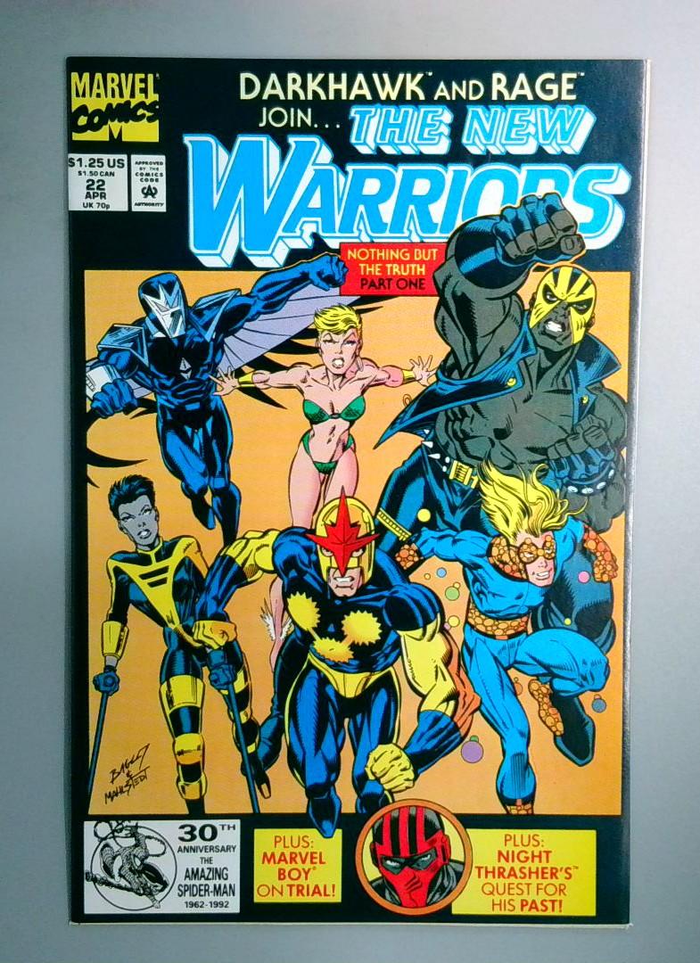 New Warriors #22 NM Marvel 1992
