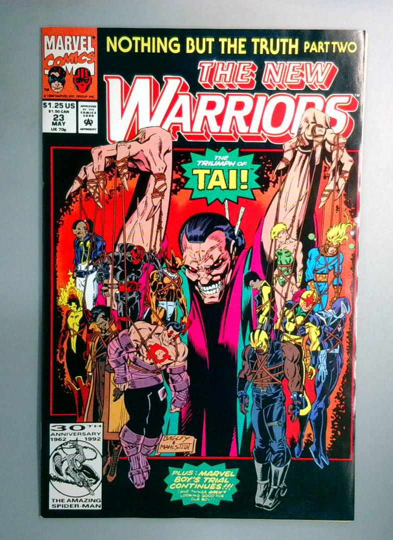 New Warriors #23 Direct Edition Marvel 1992