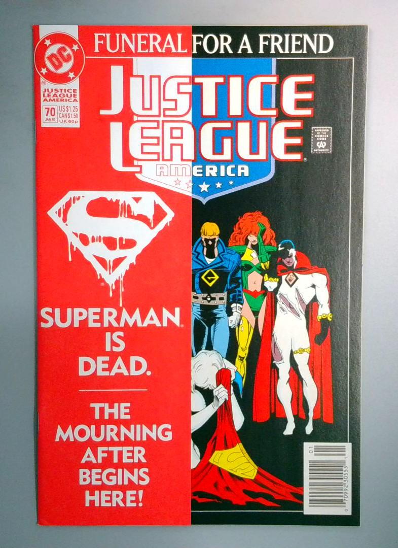 Justice League of America #70 NM Newsstand DC 1992