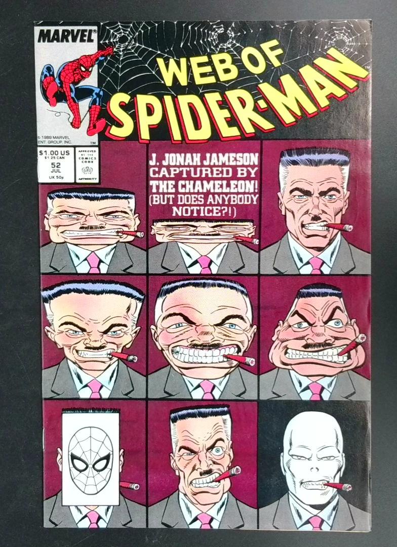 Web of Spider-Man #52 VF Marvel 1989