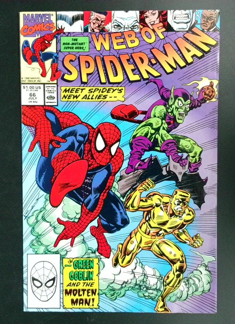 Web of Spider-Man #66 NM- Marvel 1990