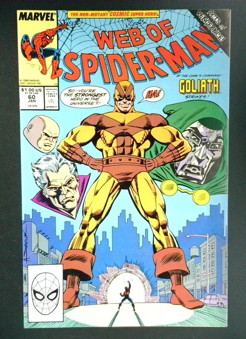 Web of Spider-Man #60 NM Goliath Erik Josten Appearance Marvel