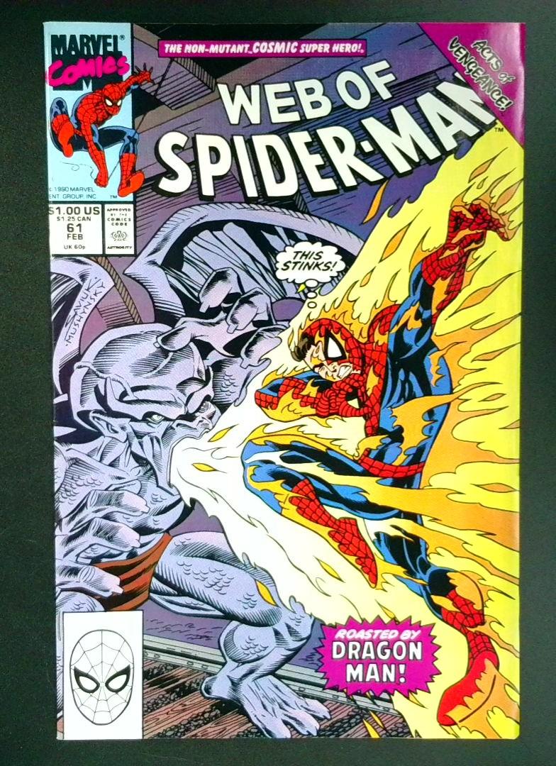 Web of Spider-Man #61 VF+ Marvel 1990