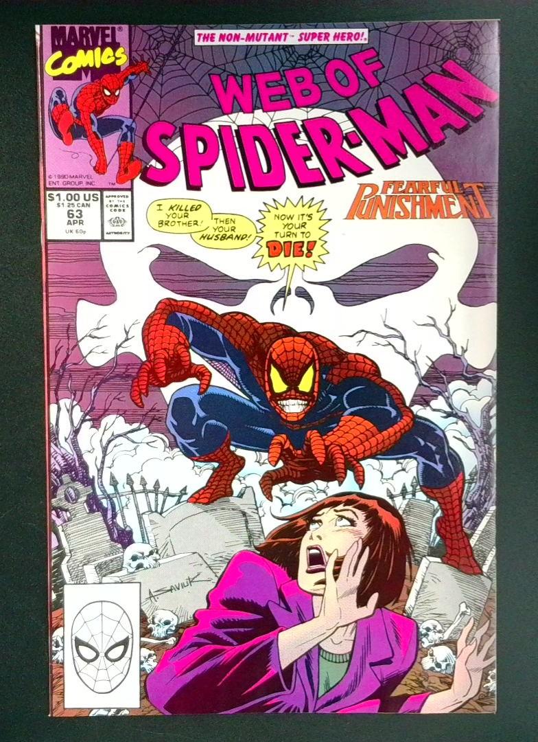 Web of Spider-Man #63 VF+ Marvel 1990
