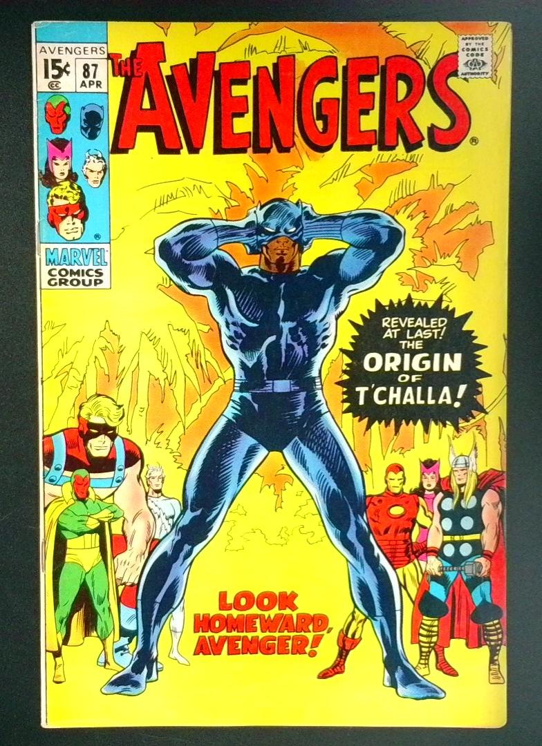 Avengers #87 VF- Black Panther Origin Marvel 1971