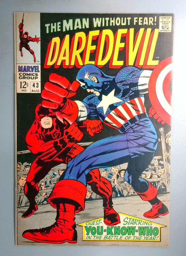 Daredevil #43 VF Captain America Marvel 1968